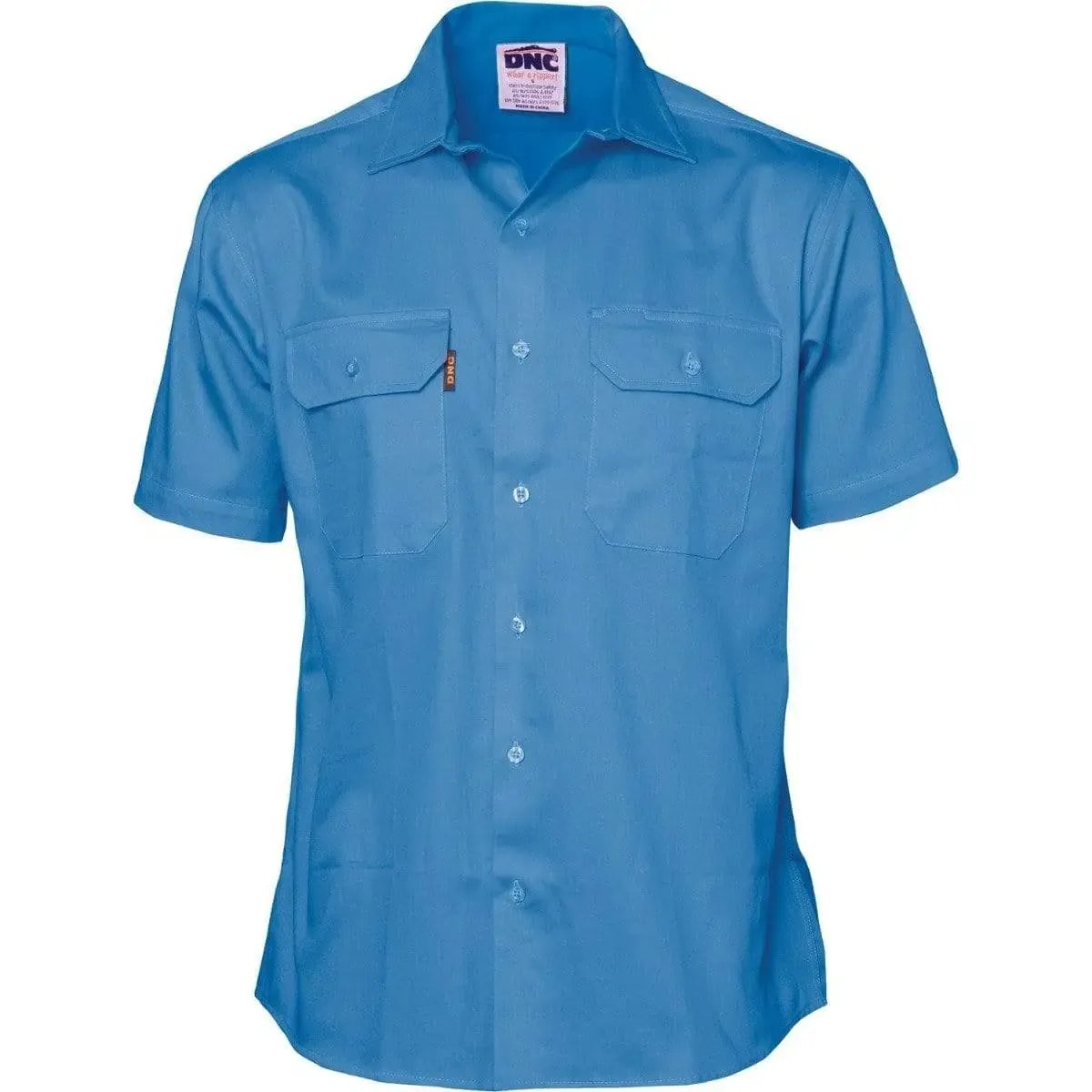 Dnc Workwear Cotton Drill Short Sleeve Work Shirt - 3201